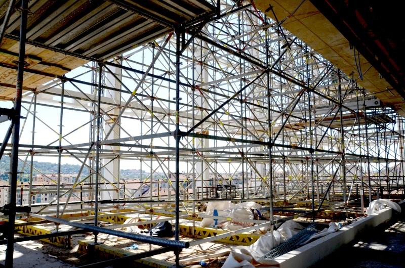 Sede Unica - Lavori sulla torre, anno 2014, interni 