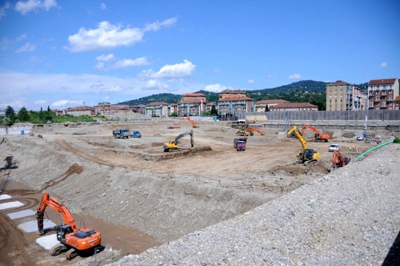 Sede Unica - Il cantiere a giugno 2012, panoramica