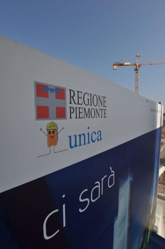 Sede Unica - Inaugurazione della Terrazza sul cantiere, pannello informativo