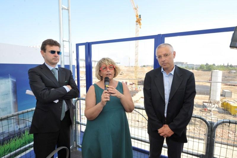 Sede Unica - Inaugurazione della Terrazza sul cantiere, il presidente Cota