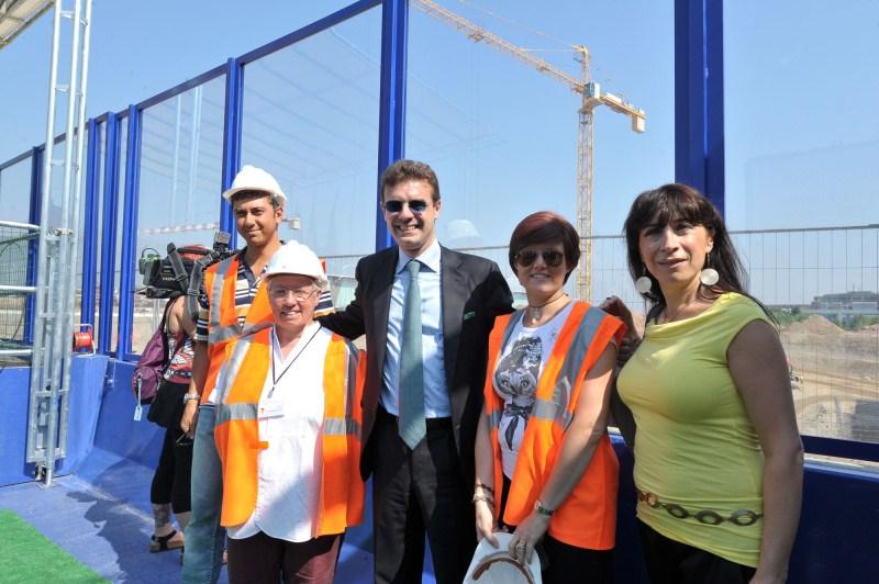 Sede Unica - Inaugurazione della Terrazza sul cantiere, il presidente Cota