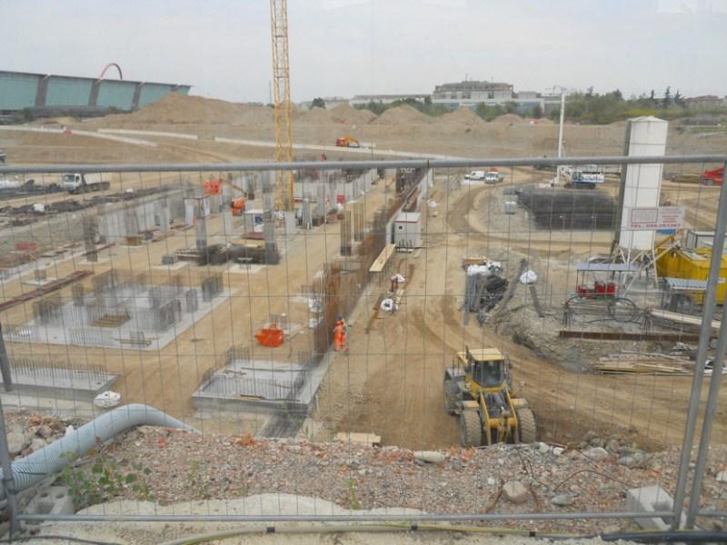 Sede Unica - panoramica del cantiere a settembre 2012