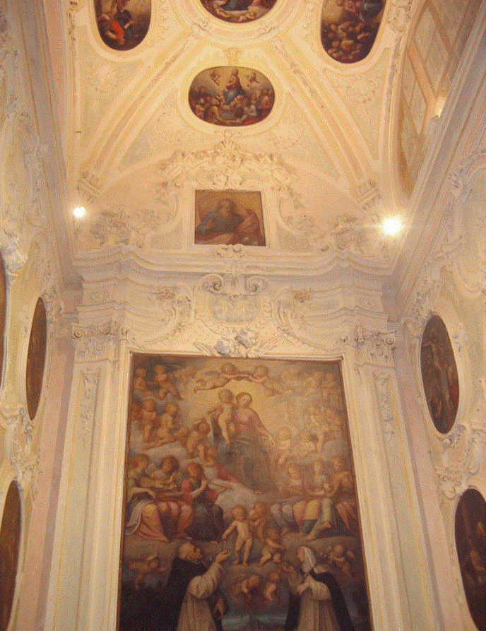 San Salvatore Monferrato (AL). Chiesa di S. Martino. Cappella del rosario.