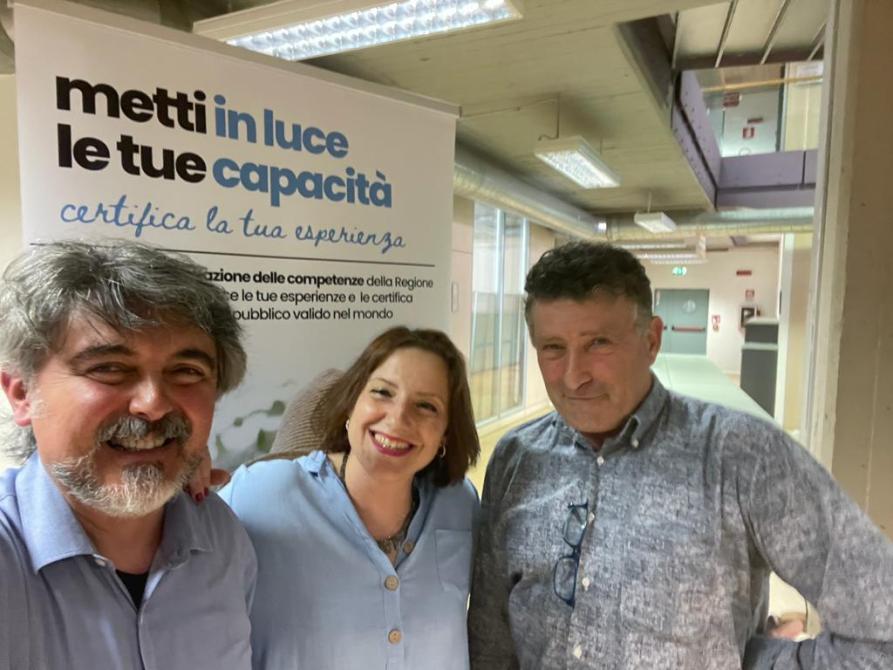 Workshop territoriale IVC - TORINO 6/6/2023 - Marco Comazzi (ETC del C.A.A), Teresa Valentino (Regione Piemonte), Giorgio Cesano (imprenditore di Luserna San Giovanni)