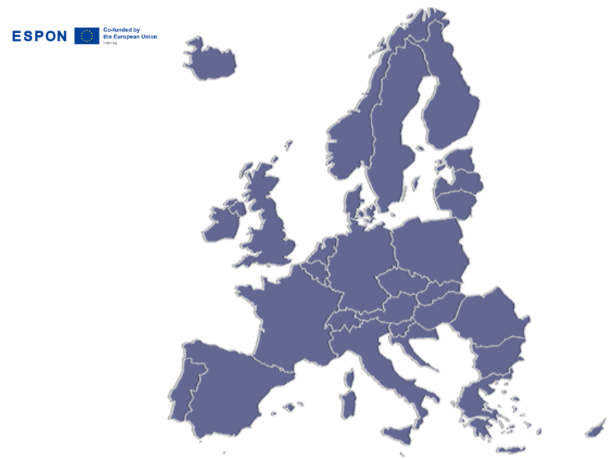 Area di cooperazione del Programma Interreg ESPON 2030 