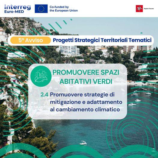 Spazi abitativi verdi, 5° bando Euro-MED (immagine Regione Toscana NCP) 