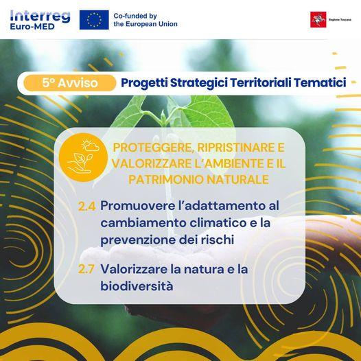 Ambiente e patrimonio naturale, 5° bando Euro-MED (immagine Regione Toscana NCP) 