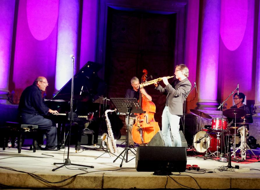 Boves (CN). Vie di Jazz. IX edizione (2014). Musicisti sul palco. Fotografia di Giorgio Vannucchi 