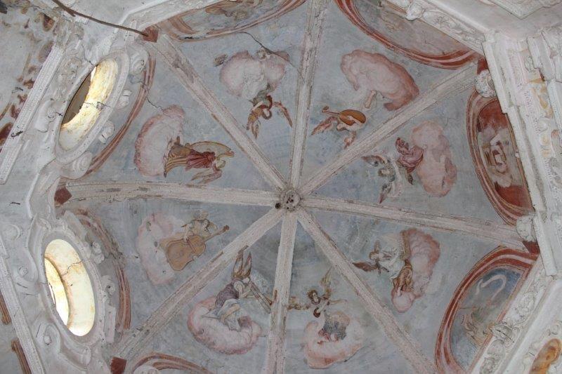 Briga Novarese (NO). Madonna del Motto. Affreschi della volta. Fotografia di Carlo Moroso 