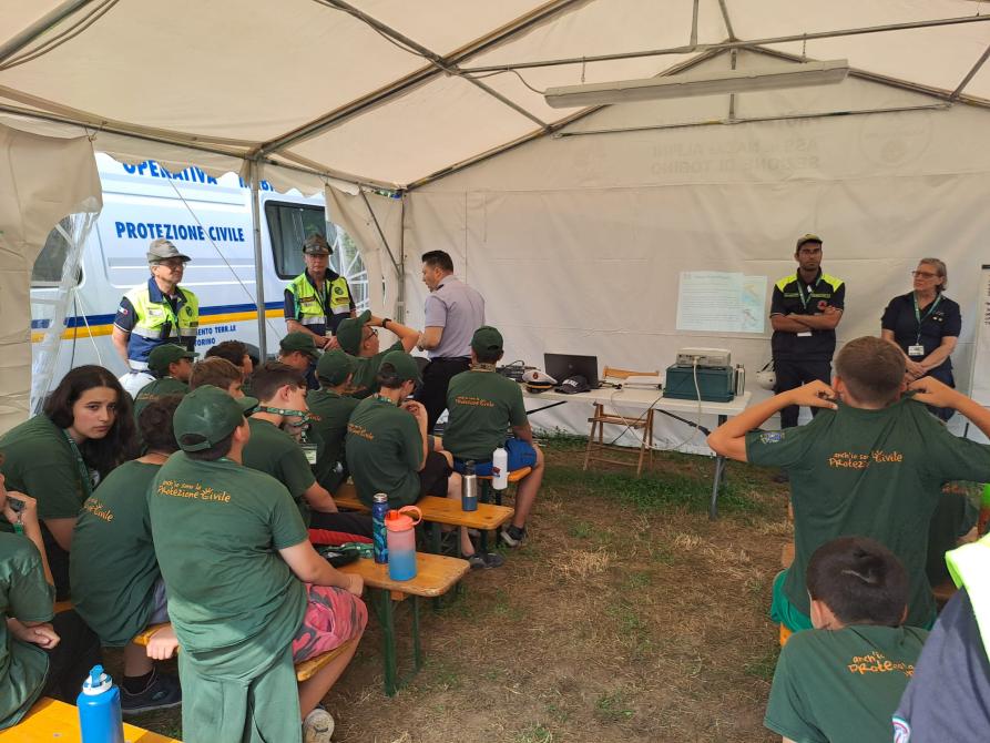 13/06/2025 Vinovo Campo ANA Formazione con Polizia Locale 