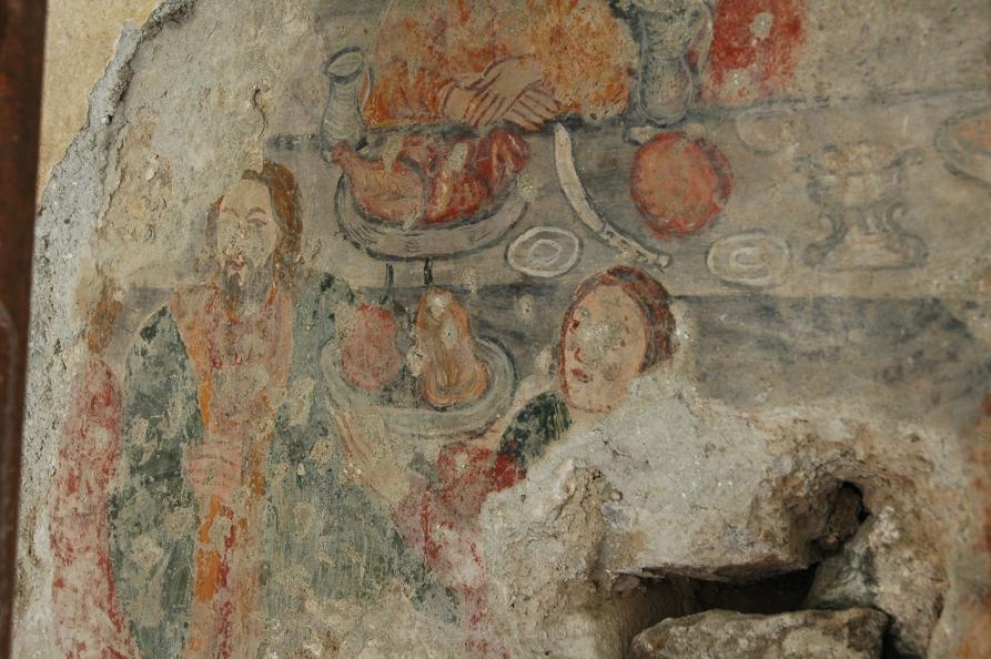 Condove (TO). Affreschi nella Cappella della Rocca. Fotografia di Erica Gambelli (2009) 
