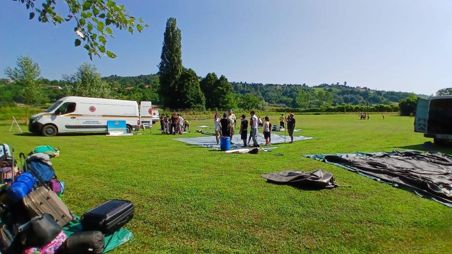 mombercelli montaggio campo 