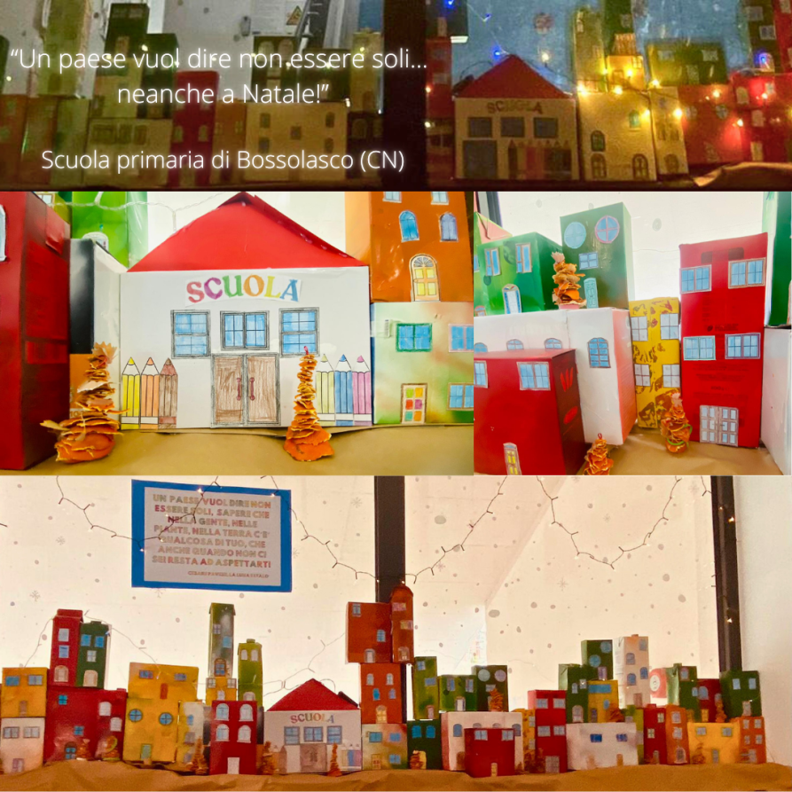 CN - Bossolasco - Scuola primaria - Un paese vuol dire non essere soli neanche a Natale 