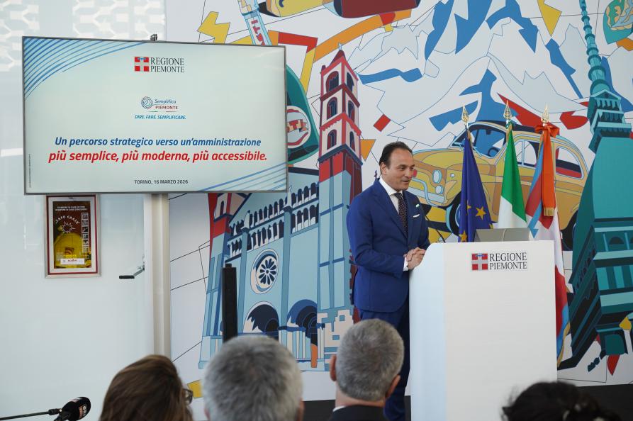 L'intervento del presidente Cirio 