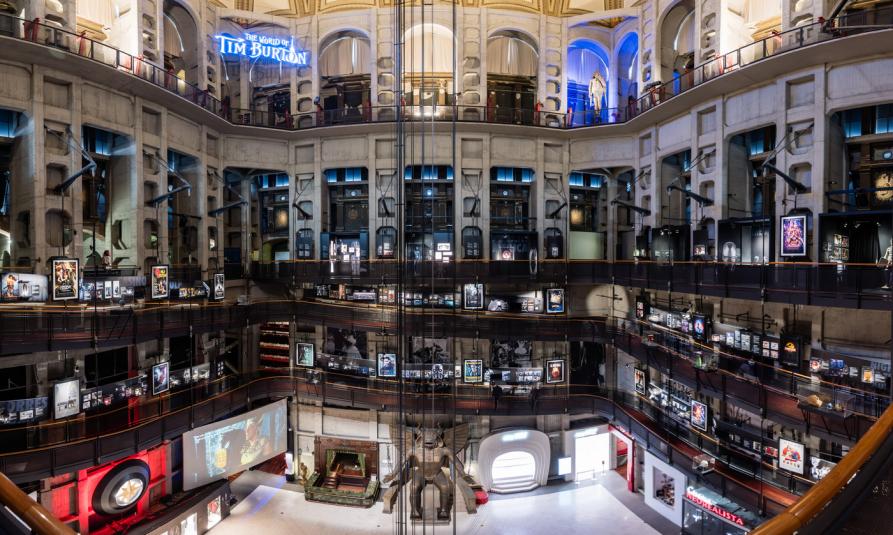 Interno del Museo del Cinema nella Mole Antonelliana 