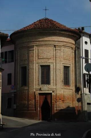 Scurzolengo (AT). La piccola Cappella di San Giuseppe rivestita in mattoni a vista. Immagine tratta dal sito del Comune (2026) 