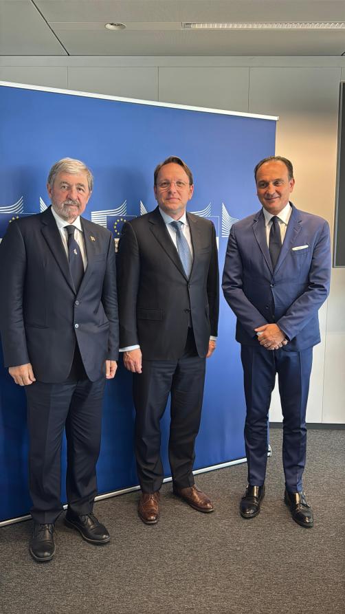 Bucci e Cirio con il commissario alla Salute 