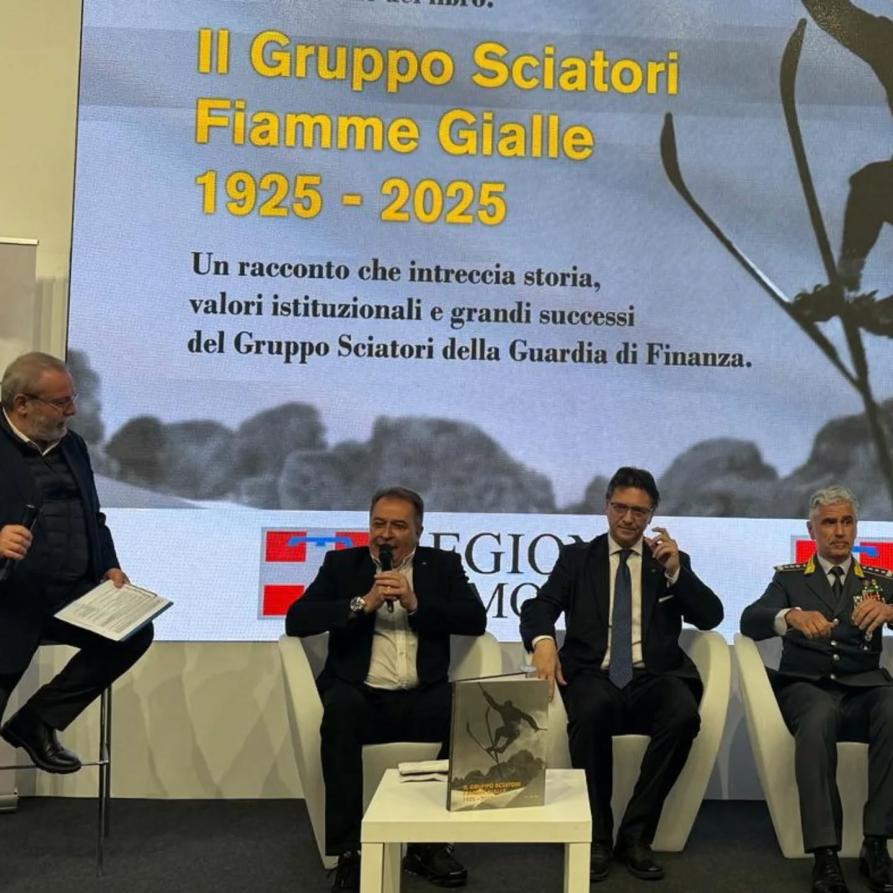 L'assessore Bongioanni ai cent'anni del Gruppo sciatori della Guardia di Finanza 