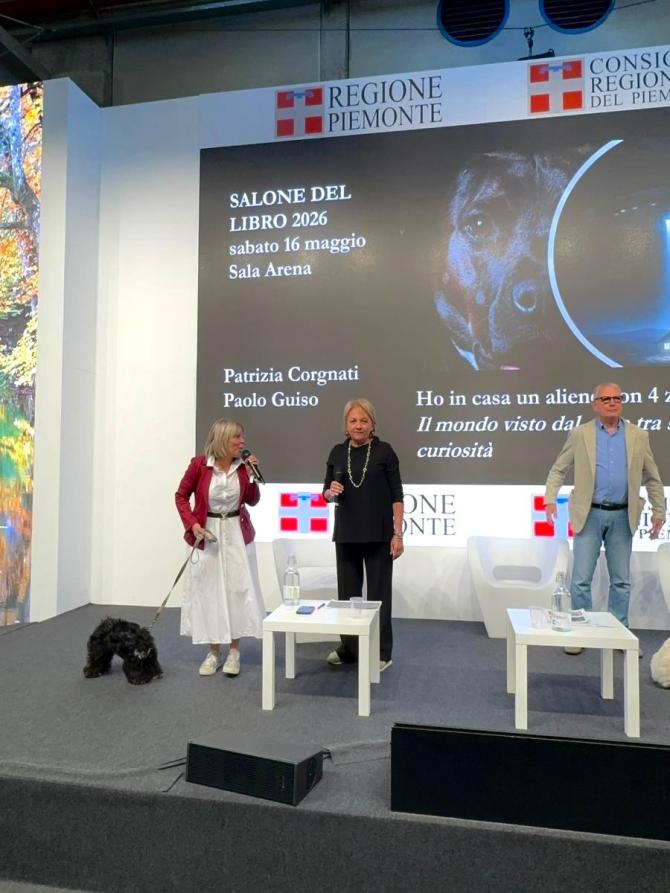 L'assessore Chiarelli alla presentazione di "Un alieno in casa con quattro zampe" 