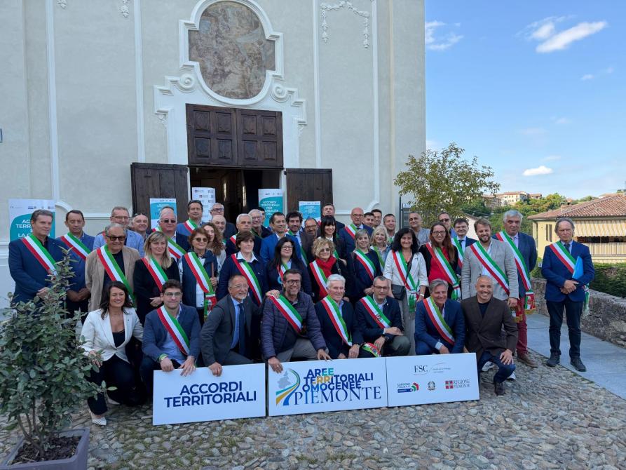 I sindaci dell'area Monferrato Heritage Unesco con gli assessori Vignale e Gabusi 