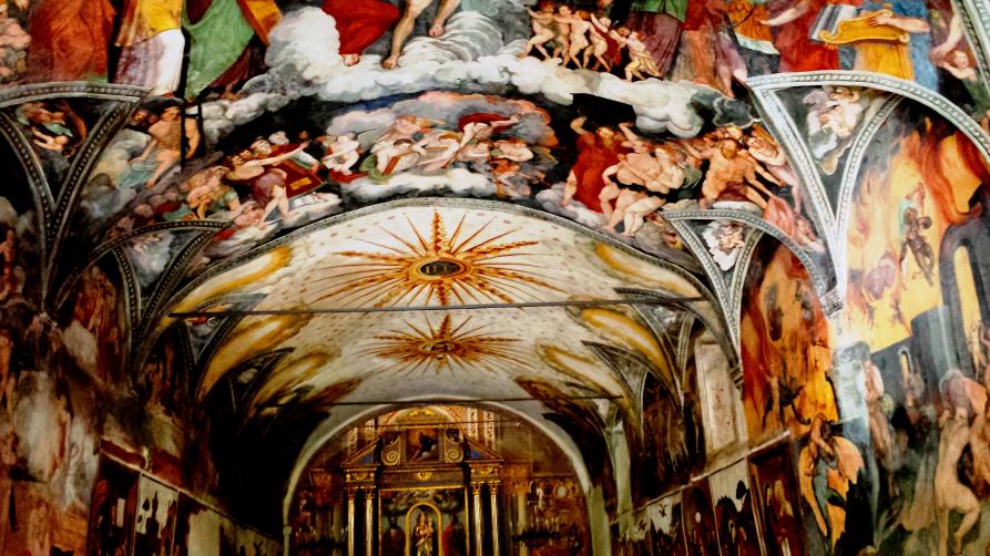 Boves (CN). Affreschi nel XV secolo del Santuario della Madonna dei Boschi. Fotografia di Giorgio Vannaccini 