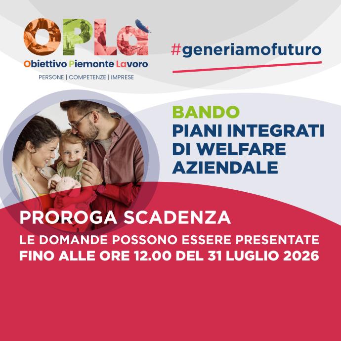 Bando piani Integrati di Welfare per la Vita e il Lavoro
